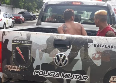 Suspeitos presos pela PM