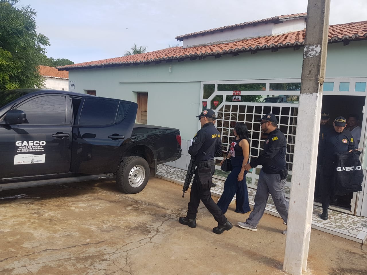 Momento da prisão da ex-prefeita Márcia Cruz