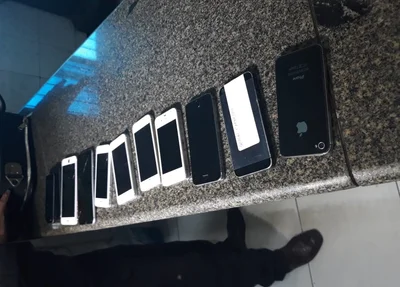 Iphones apreendidos pela polícia 