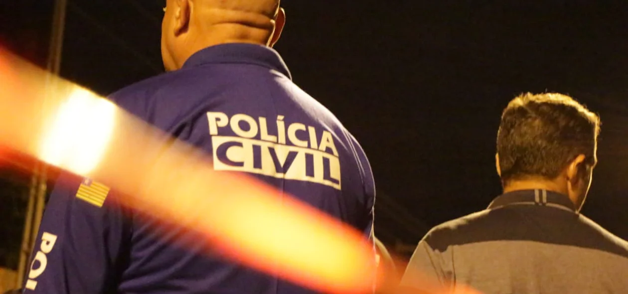 Polícia Civil esteve no local onde ocorreu o crime 