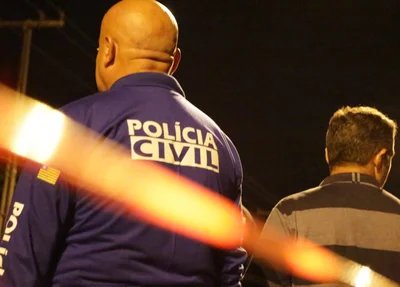 Polícia Civil esteve no local onde ocorreu o crime 