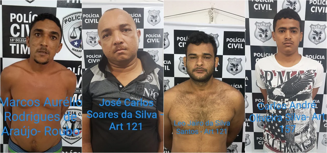 Presos na Operação Integração