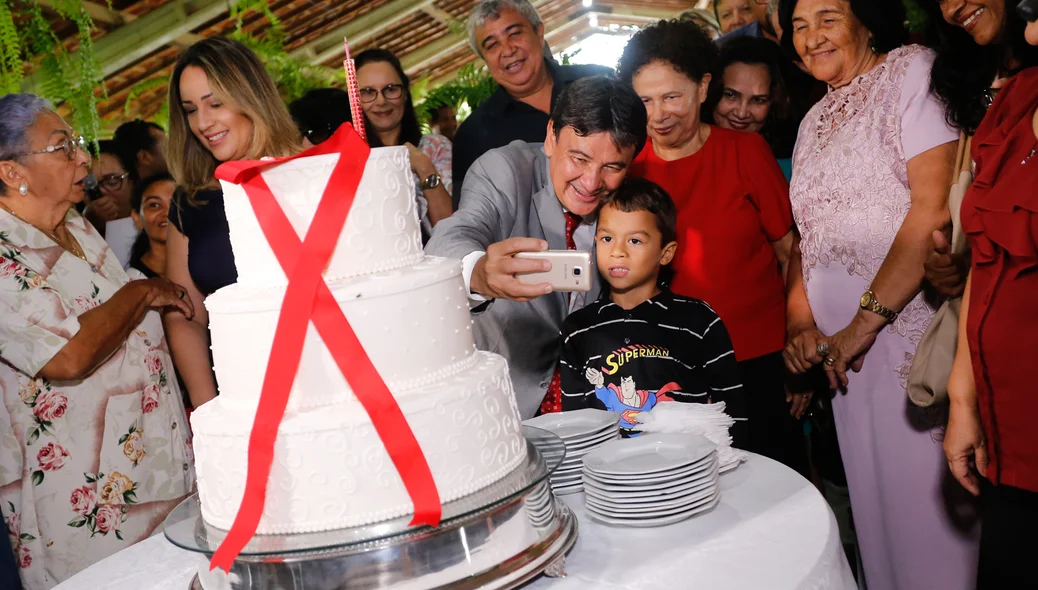 Comemoração do aniversário de Wellington Dias
