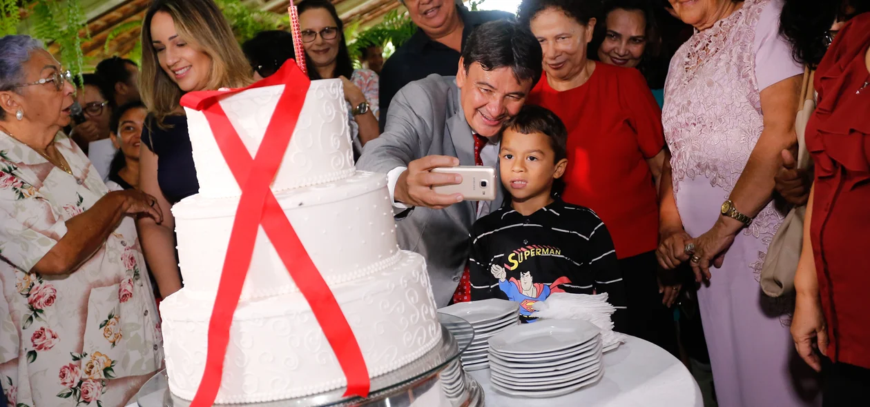 Comemoração do aniversário de Wellington Dias