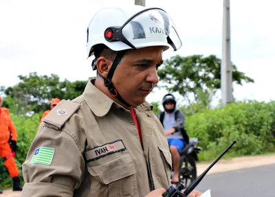 Segundo tenente Ivan Feitosa, comandante de socorro dos Corpos de Bombeiros