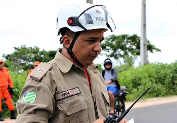 Segundo tenente Ivan Feitosa, comandante de socorro dos Corpos de Bombeiros