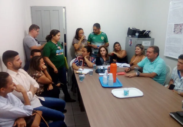 Reunião na Secretaria Municipal de Saúde Picos
