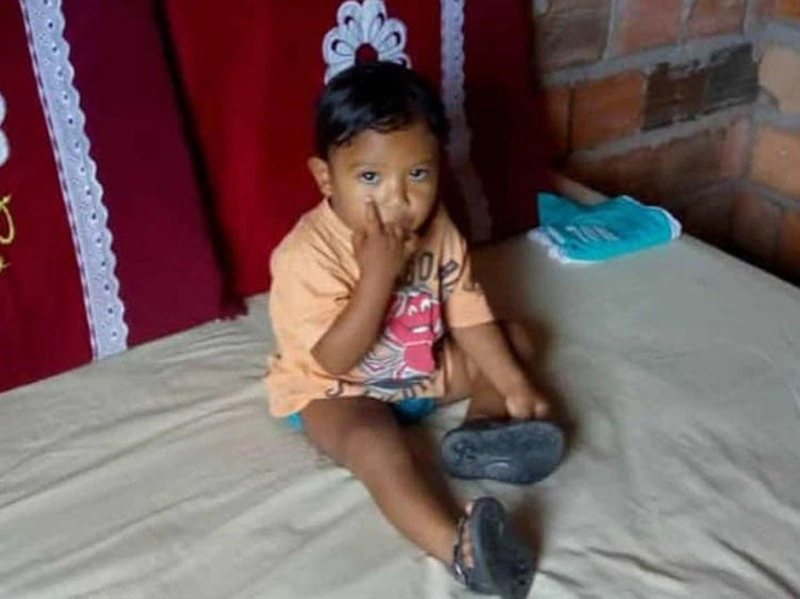 Criança de 1 ano e 6 meses que foi morta pelo pai
