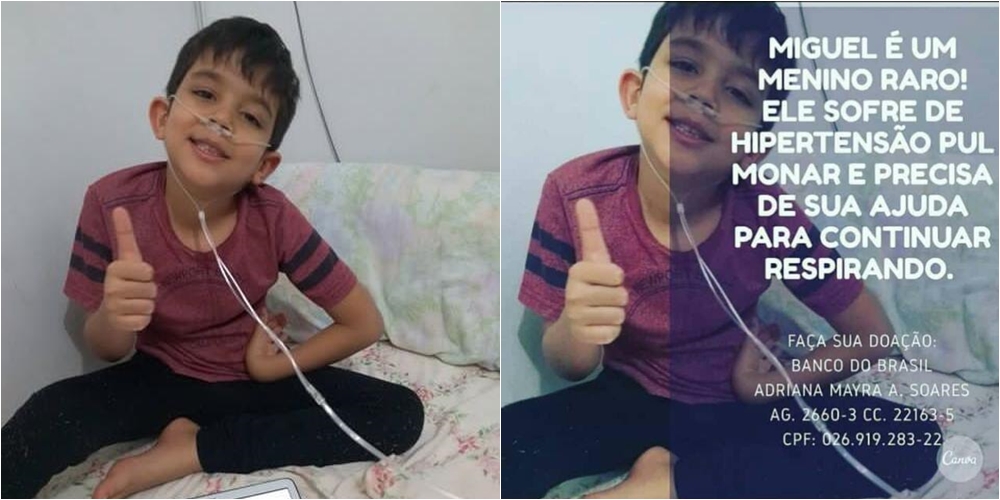 Família de Miguel faz apelo por ajuda na internet