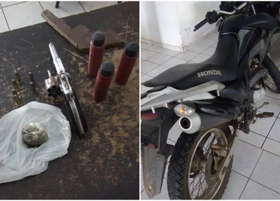 Objetos apreendidos pela Polícia Militar 