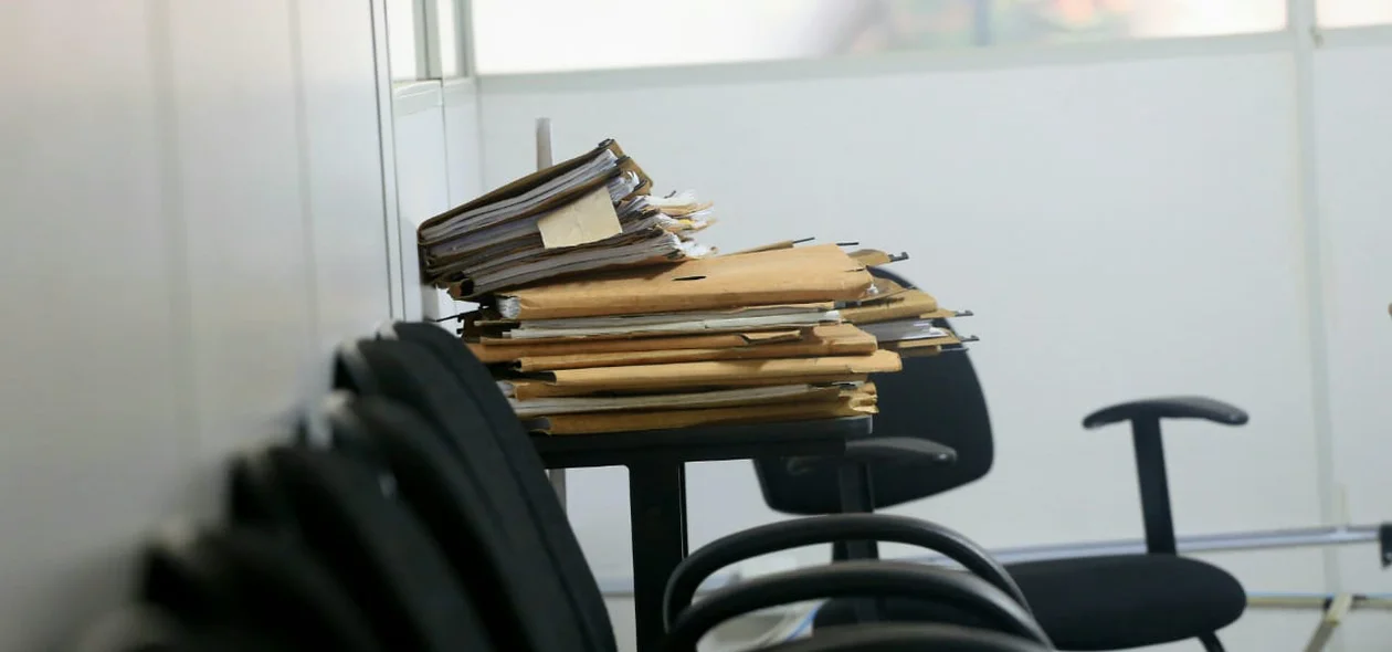 Documentos apreendidos na Seduc