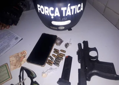 Material encontrado com a dupla