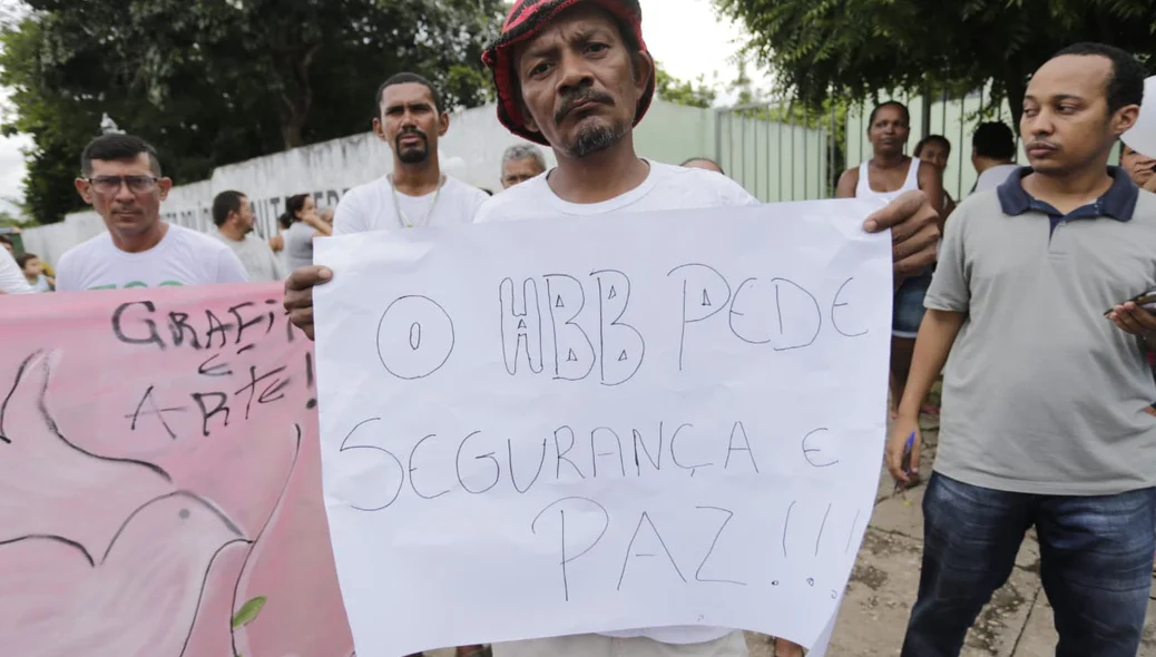 Morador pede segurança e paz