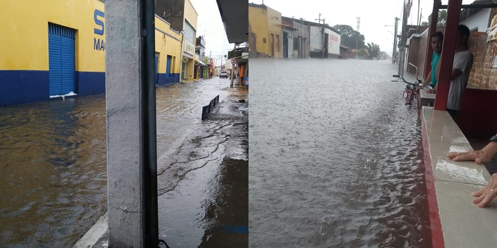 Ruas alagadas