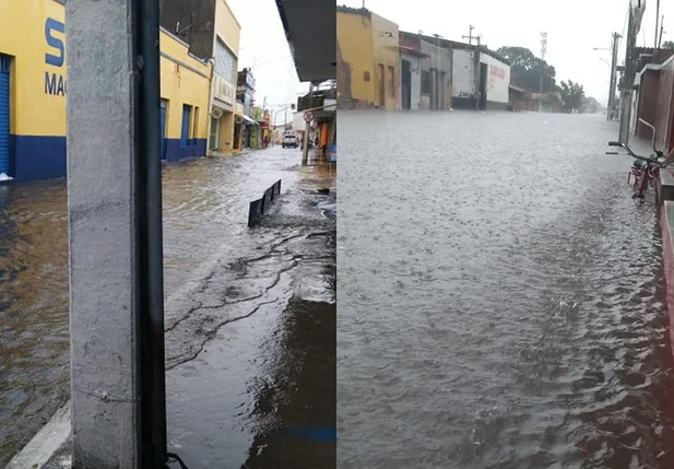 Ruas alagadas