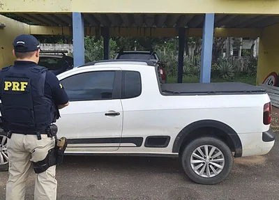 Veículo do motorista preso