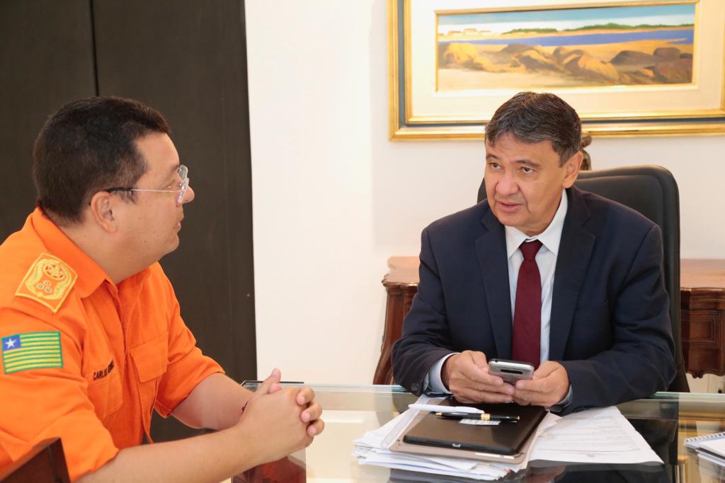 Wellington Dias em reunião com Carlos Frederico