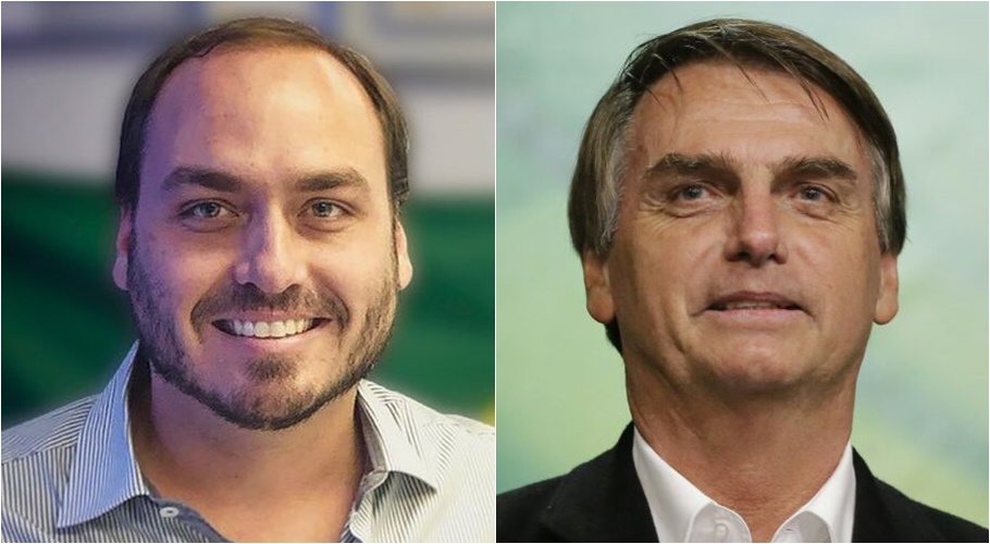 Carlos Bolsonaro e Jair Bolsonaro