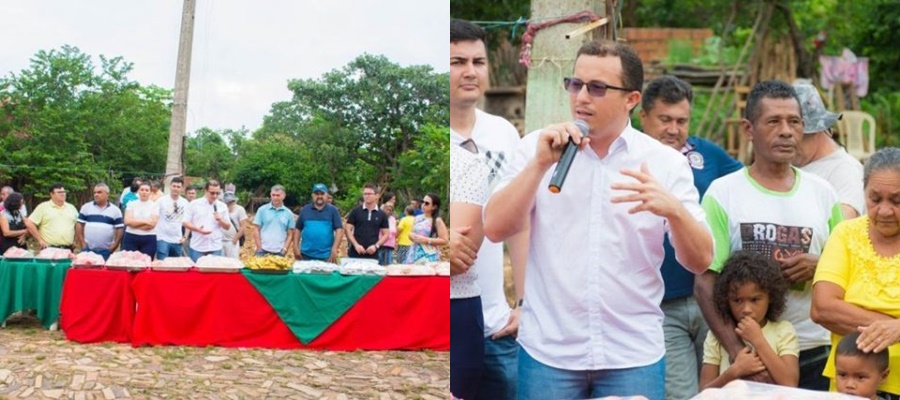 Junior Percy em visita ao Povoado Barra do Longá