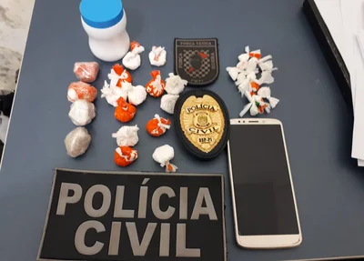 Material apreendido em Altos 