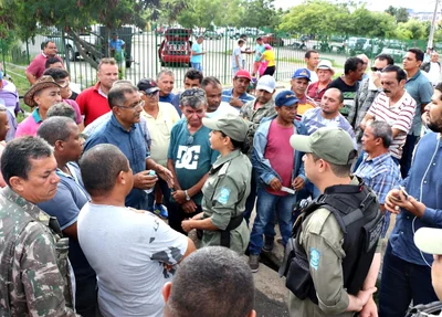 PM foi acionada para acompanhar a manifestação