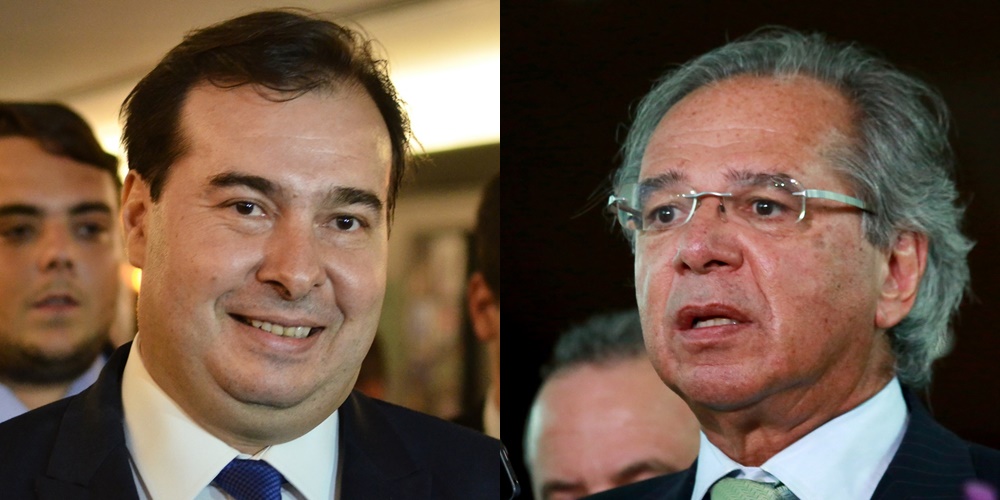 Rodrigo Maia e Paulo Guedes