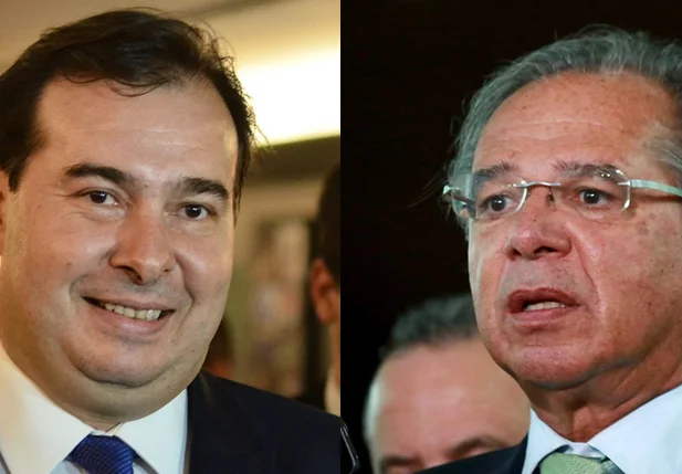 Rodrigo Maia e Paulo Guedes