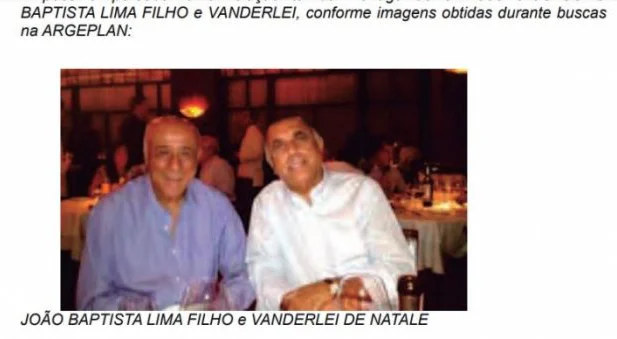 Da esquerda para a direita: coronel Lima e o empresário Vanderlei De Natale