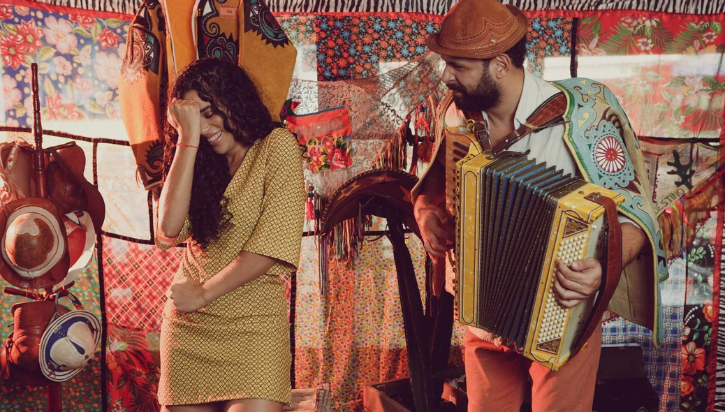 O ensaio exalta a cultura nordestina na Feira de São Cristóvão