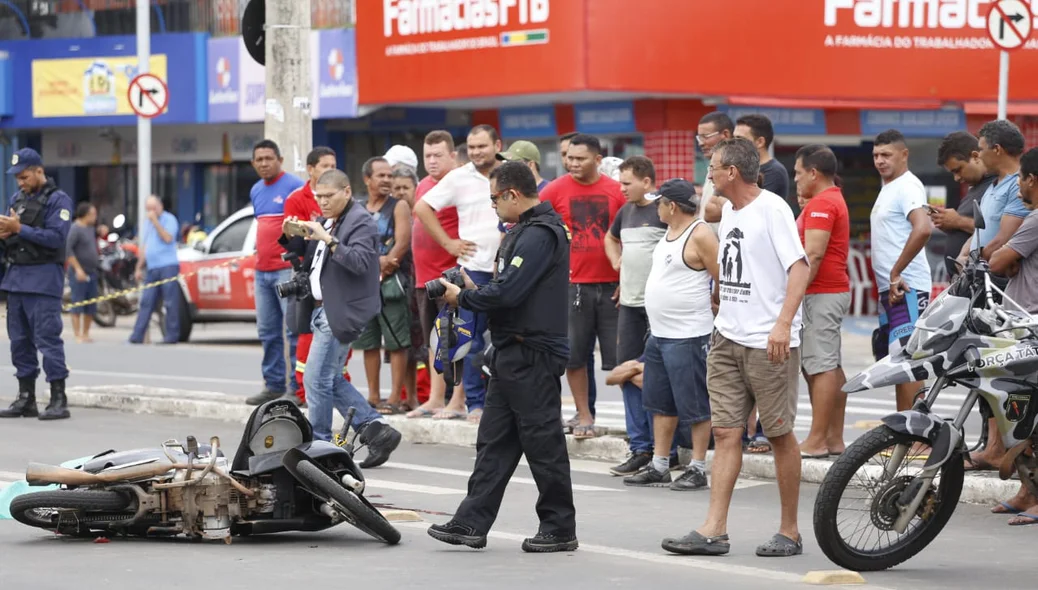 Perícia criminal foi até o local