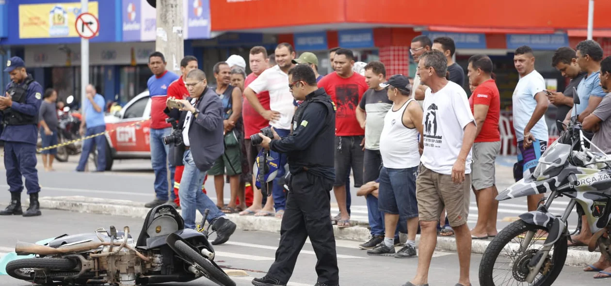 Perícia criminal foi até o local