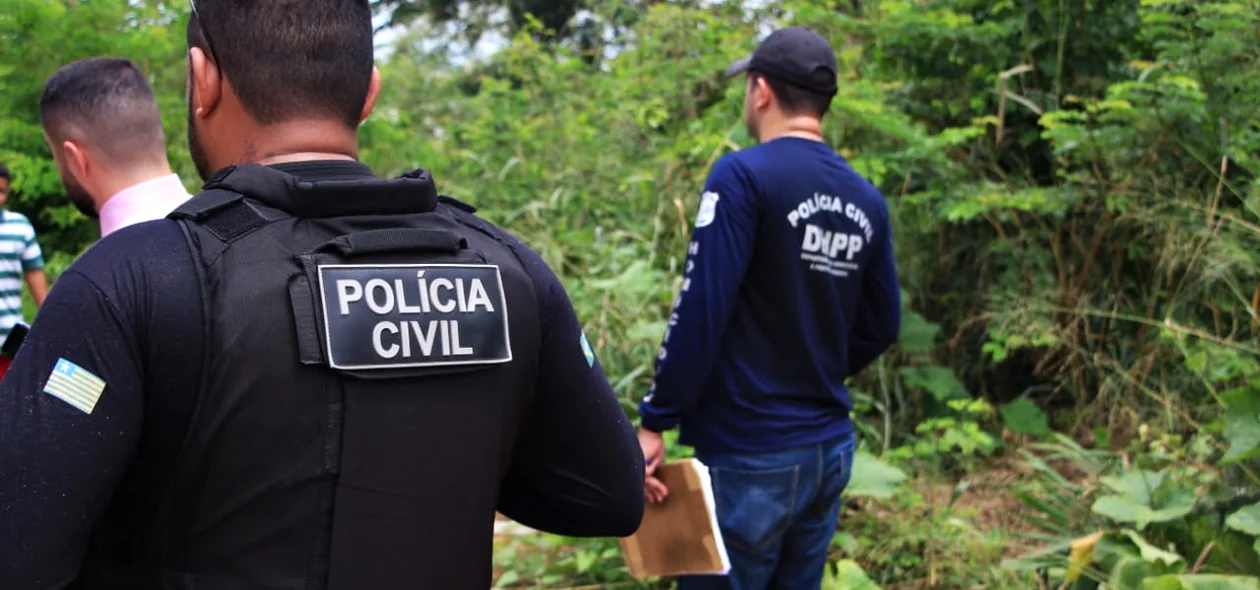 Polícia Civil no local