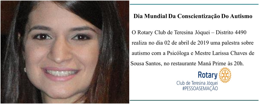 Psicóloga Larissa Chaves vai realizar palestra 