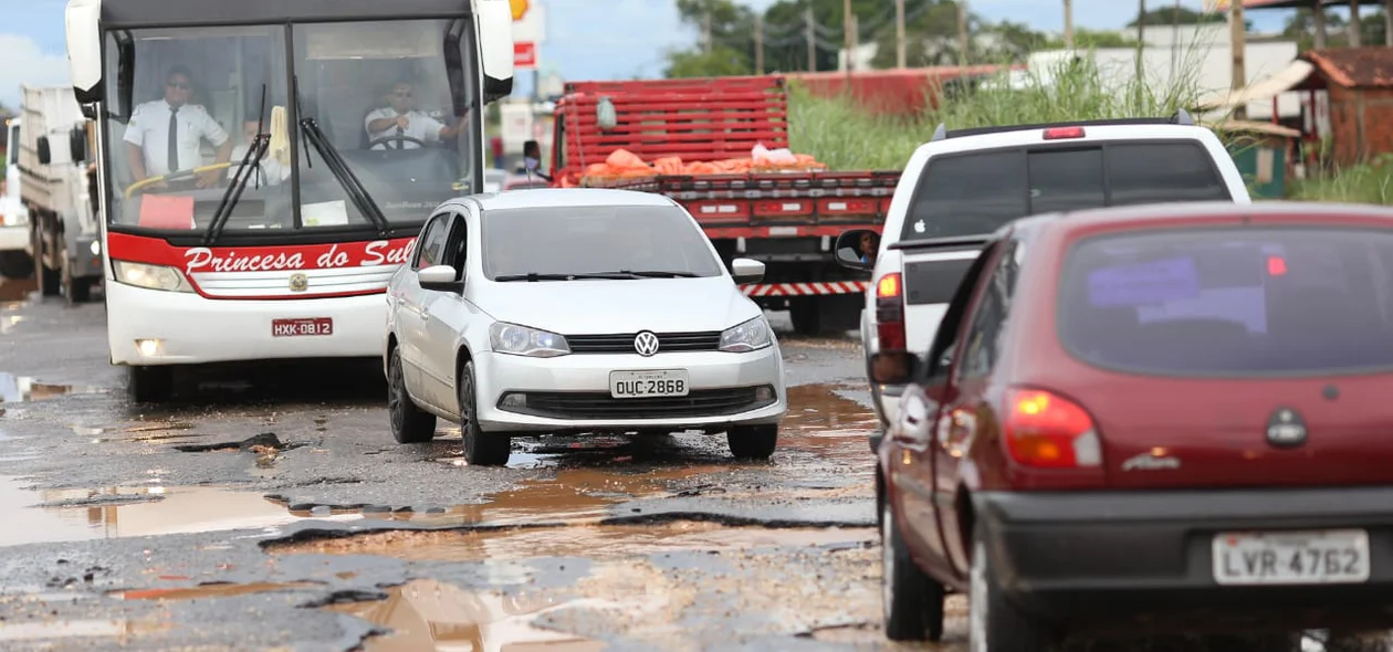 Trânsito lento na BR 316