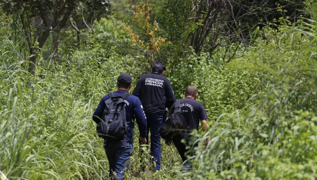 Equipe da perícia criminal