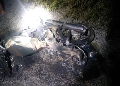 Motocicleta da vítima