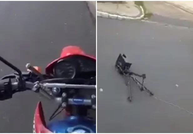 O acusado filmou a ação com uma câmera instalada em cima do capacete