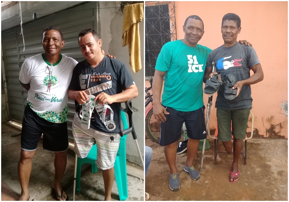 O subtenente Josias Almeida realiza doações desde 2003