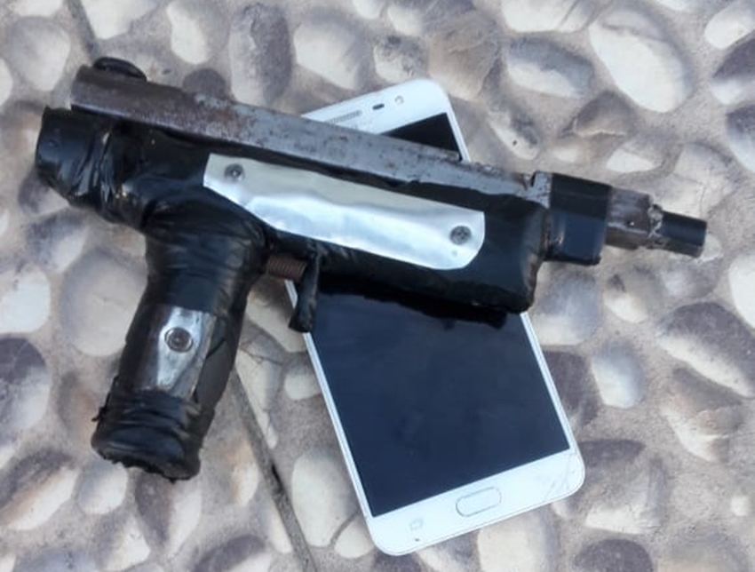Objetos apreendidos pela Polícia Militar 