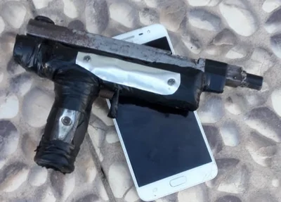 Objetos apreendidos pela Polícia Militar 