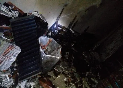 Fogo destitui vários objetos