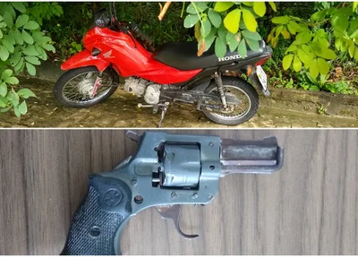 Objetos apreendidos pela Polícia Militar