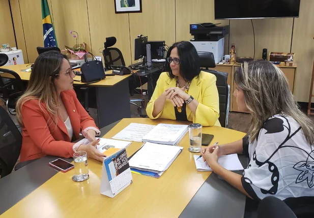 Rejane Dias apresenta projeto a ministra Damares Alves