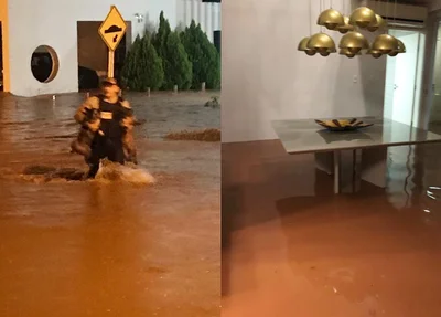 Água invade casas do Aldebaran Ville