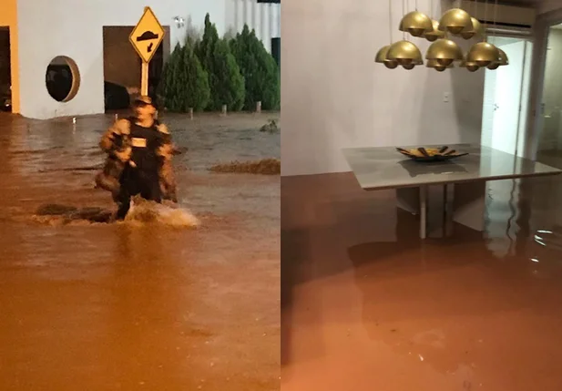 Água invade casas do Aldebaran Ville