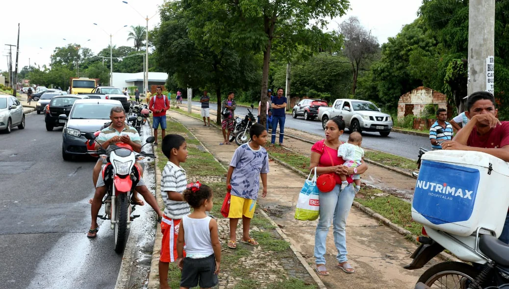 congestionamento no local