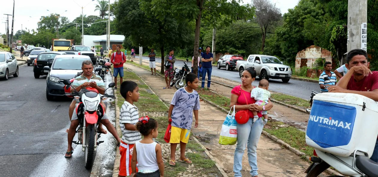 congestionamento no local