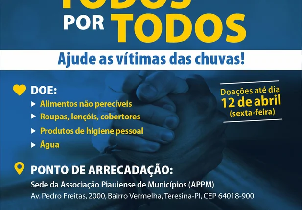 APPM realiza campanha para arrecadar donativos