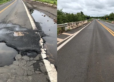 Buracos verificados na BR 343