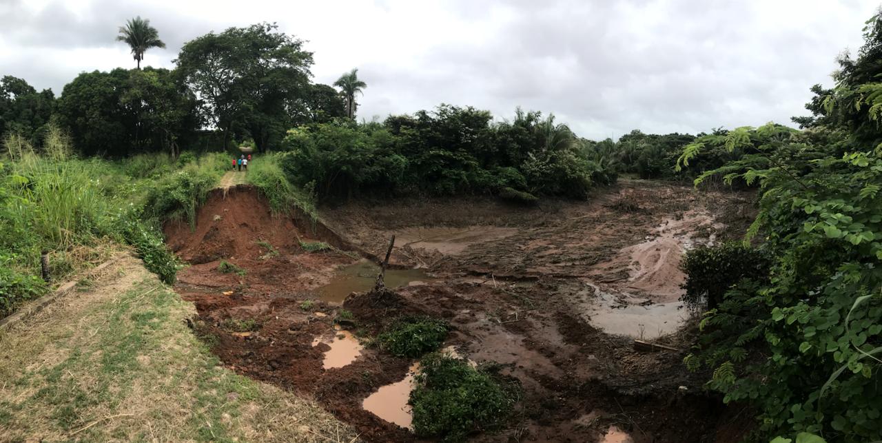 Local onde ficava a lagoa no Parque Rodoviário em Teresina 
